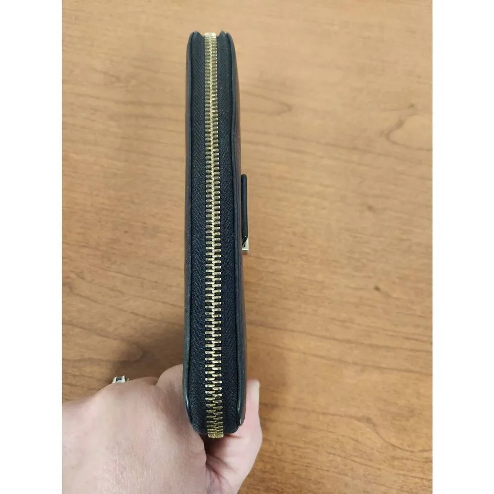 See By Chloe long black Zip around wallet